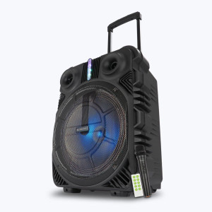 Zebronics TRX211 Moving Monster 48 Watts Trolley DJ speaker with Bluetooth, USB, MicroSD, AUX, FM Radio Connectivity